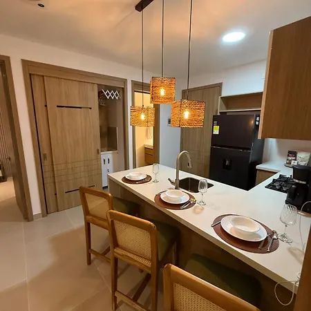 Apartamento Luxy 2br At Paradise Oasis, 18 Min From Walled Cartagena